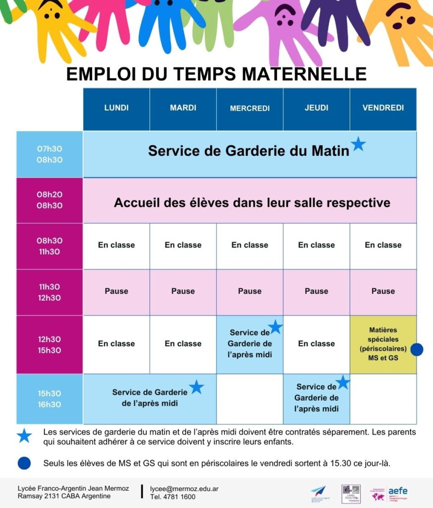 SERVICE DE GARDERIE DU MATIN