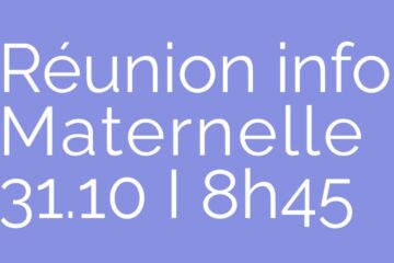 Réunion informative 31.10.2025