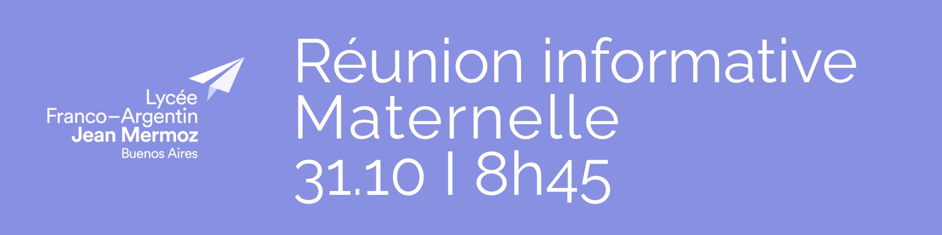 Réunion informative 31.10.2025