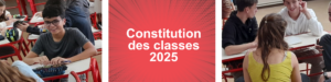 Constitution des classes 2025