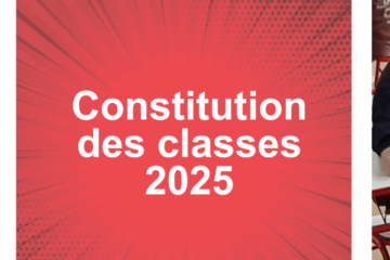 Constitution des classes 2025