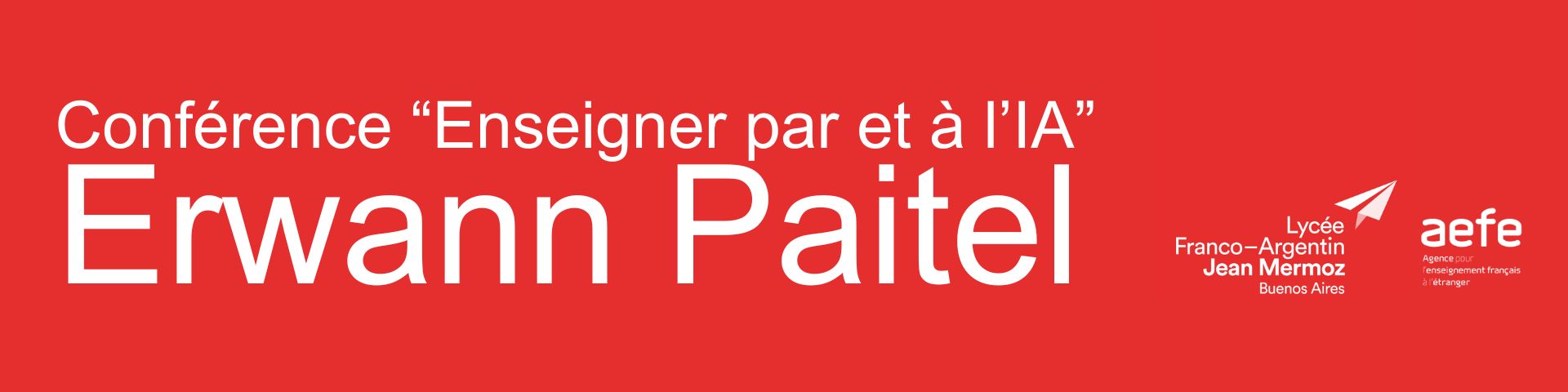 Conférence Erwann Paitel