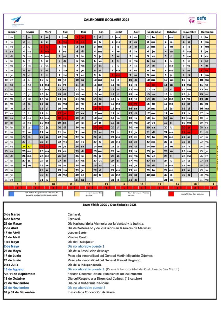 Calendario 2025